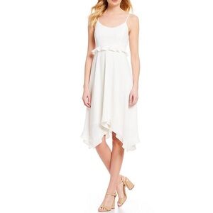 NWOT H by Halston White Sleeveless Dress